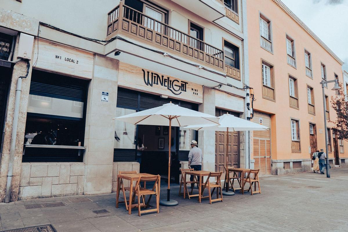 Terraza del local, en la calle San Agustín.