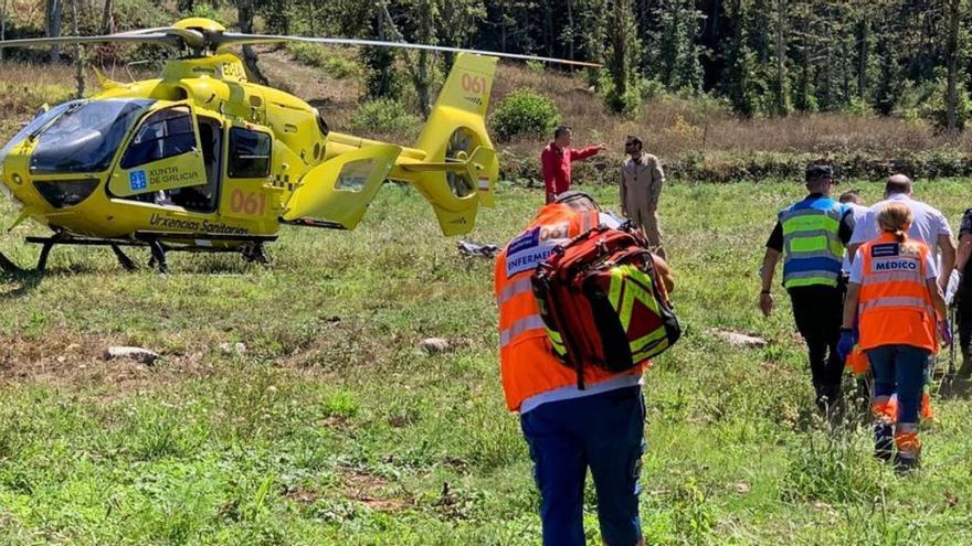 Evacúan en helicóptero a un trabajador del chiringuito de Lagos que sufrió convulsiones