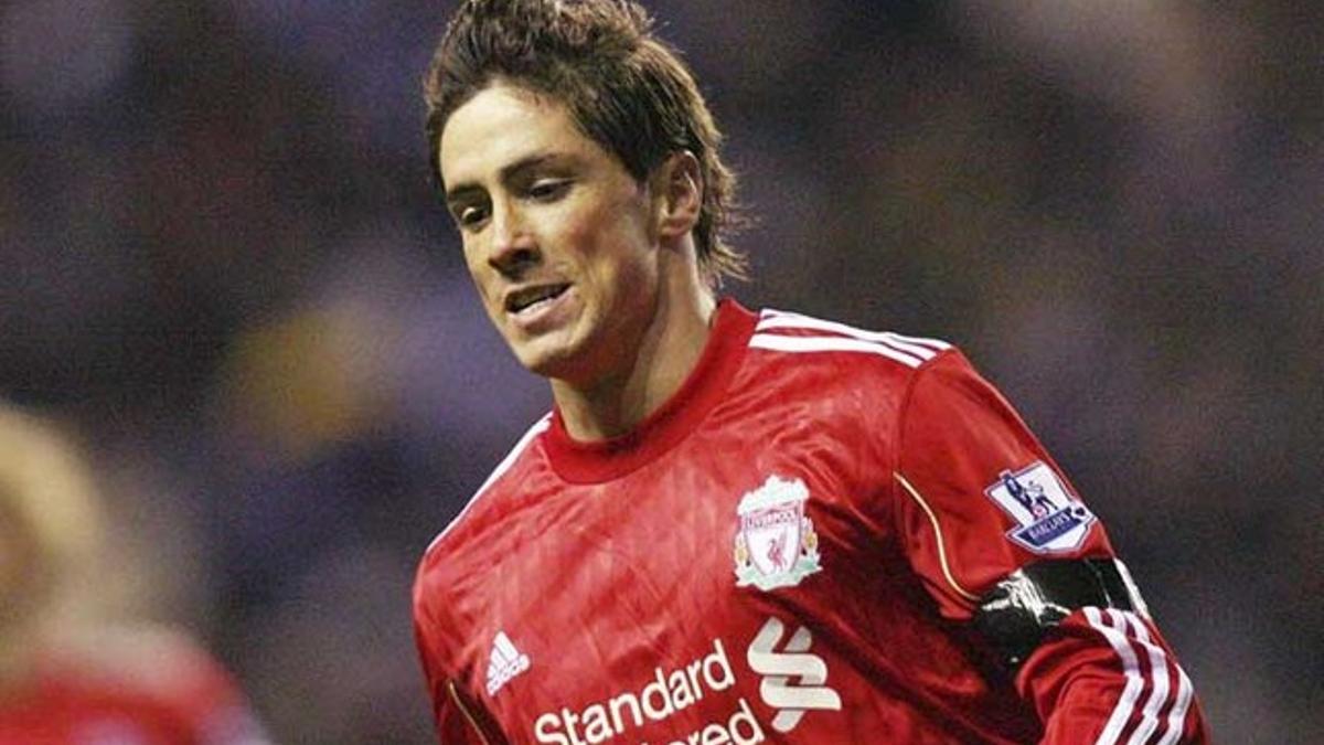 Fernando Torres marcó 65 goles en 102 partidos de liga con el Liverpool