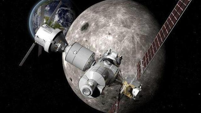 Recreación de la plataforma 'Deep Space Gateway'.