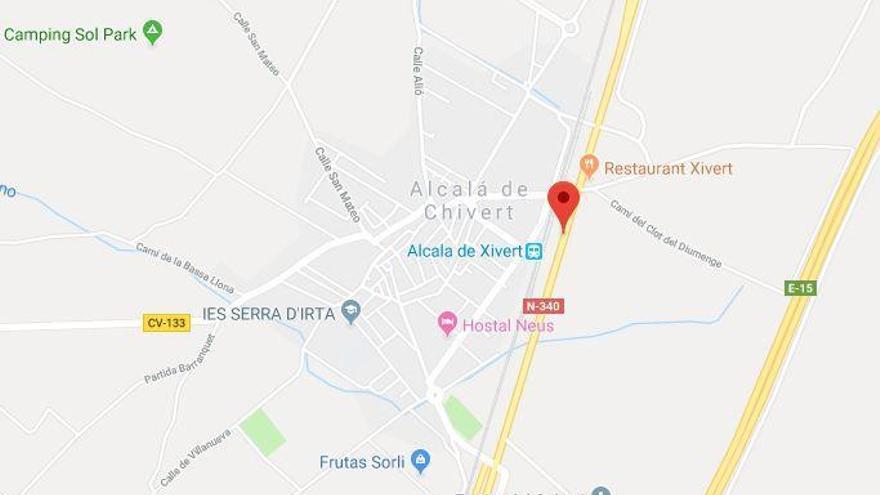 Heridos dos niños y un adulto en un accidente en la 340 en Alcalà