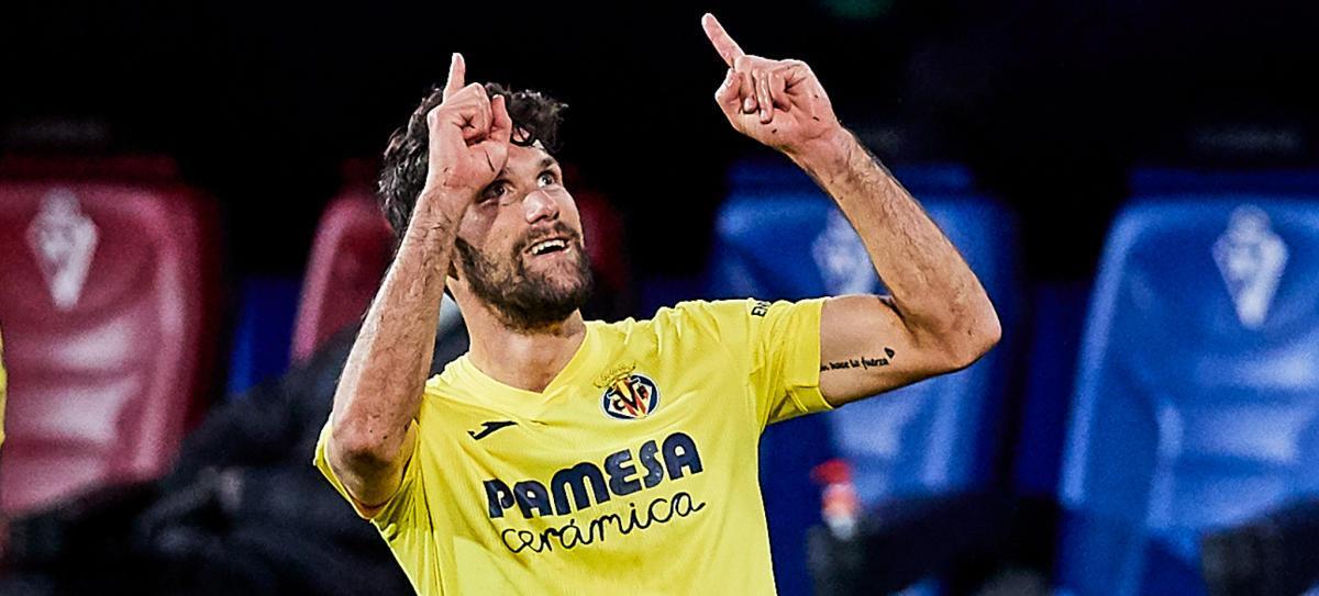 Pedraza celebra su gol al Eibar.