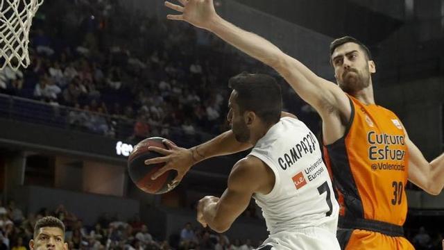 Un momento del Valencia Basket y el Real Madrid.