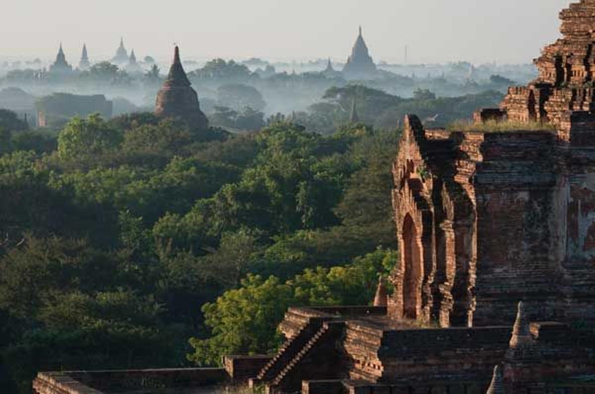 Bagan también es conocido como el Valle de los Mil Templos.