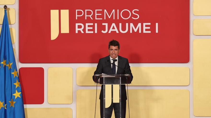 Intervención de Carlos Mazón en la entrega de los premios Rei Jaume I