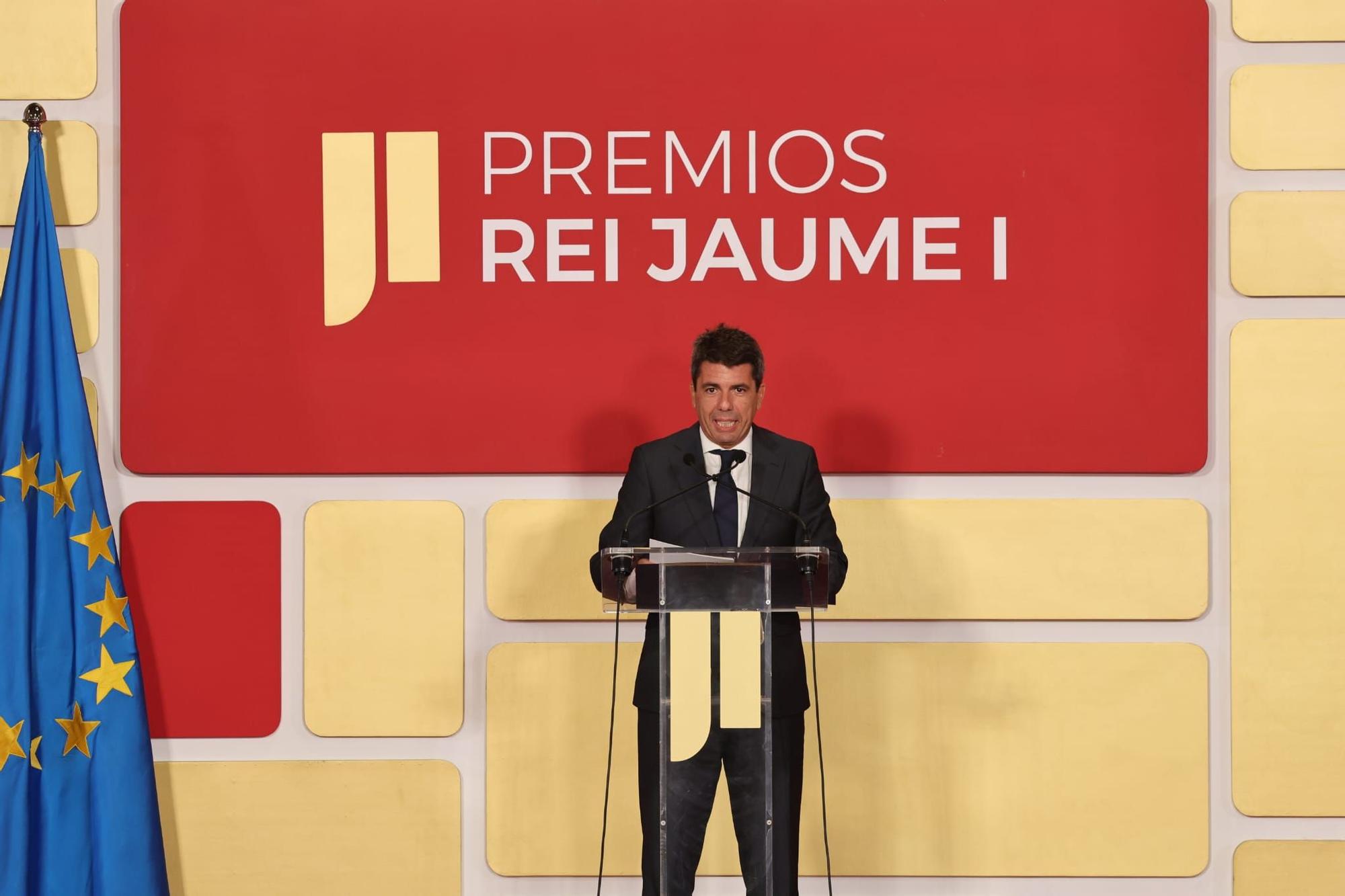 Intervención de Carlos Mazón en la entrega de los premios Rei Jaume I