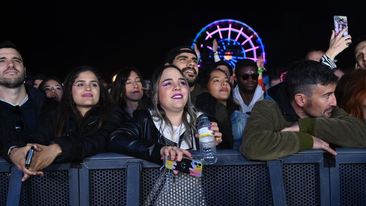 Asistentes al último SanSan Festival, el pasado abril, en la primera fila de un concierto.