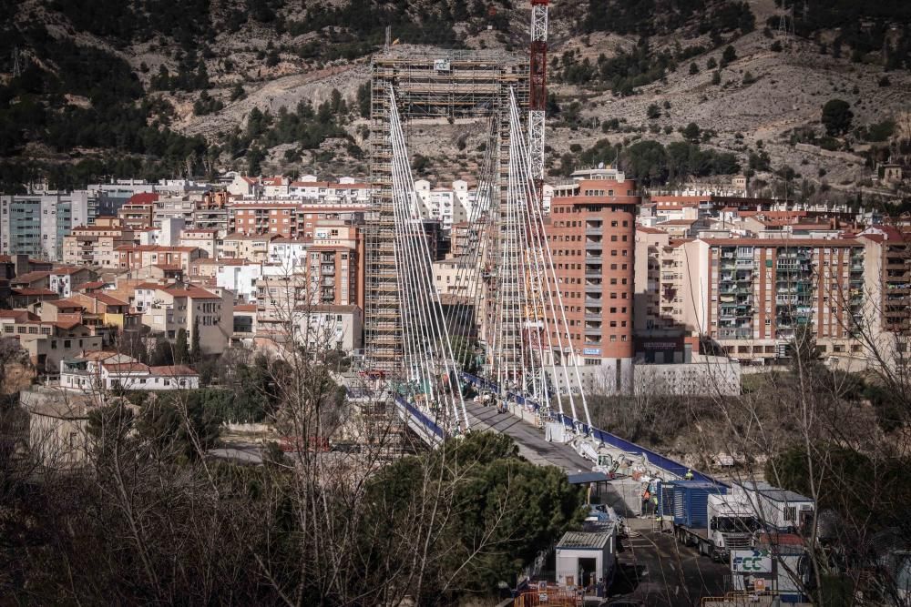 Obras del puente Fernando Reig en Alcoy