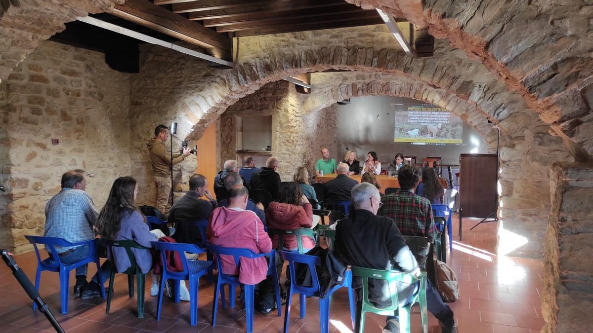 El ermitorio de Sant Pau de Albocàsser acogió una jornada para explicar en profundidad el proyecto 'Pastos-Cortafuegos'.