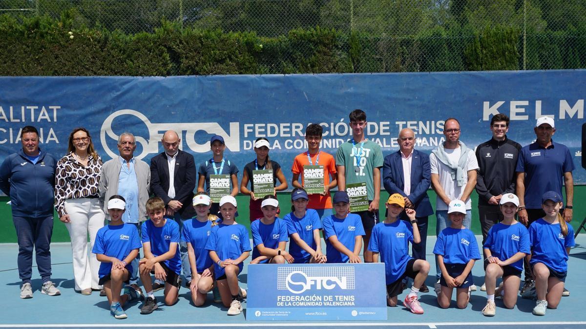 Premiados de la competición individual.
