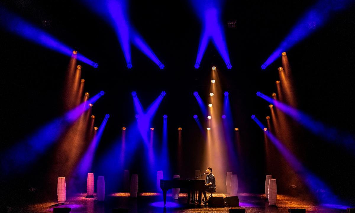 Pablo López durante su concierto en el Teatro Real dentro del Universal Music Festival