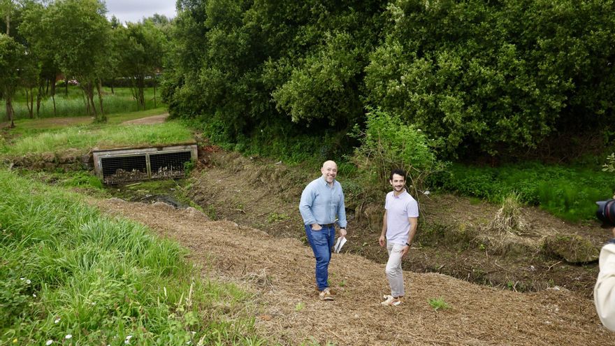 Gijón replica la renaturalización del río Piles: este es el arroyo de La Guía donde lo está haciendo