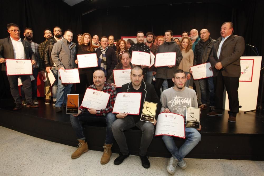 Entrega del IX Campeonato de Pinchos de Gijón.