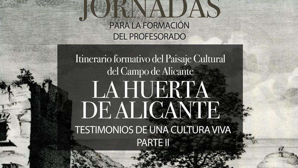 Cartel sobre las jornadas para la formación del profesorado de la Diputación de Alicante