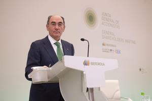 Archivo - El presidente de Iberdrola, Ignacio Galán, en la junta de la compañía