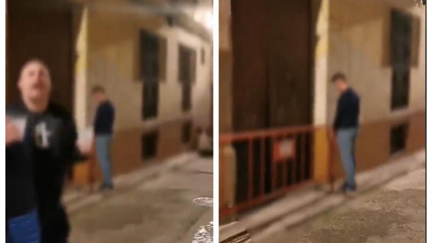 Así fue la discusión entre una vecina del casco antiguo de Xàtiva e incívicos meando en la calle