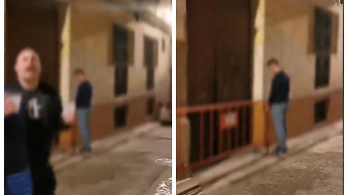 Así fue la discusión entre una vecina del casco antiguo de Xàtiva e incívicos meando en la calle