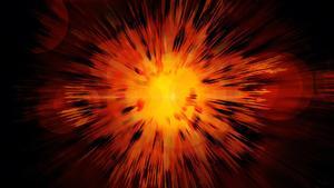Simulación de la explosión del Big Bang, que se cree que dio origen al universo.