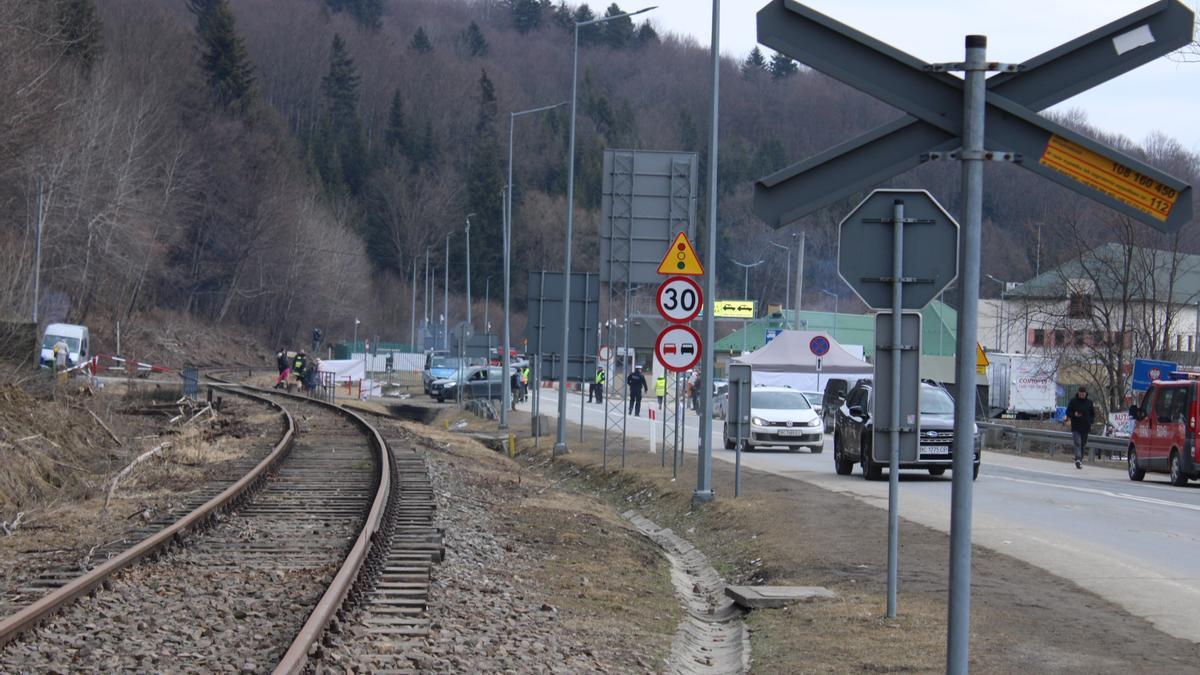 Zona fronteriza de Ucrania y Polonia