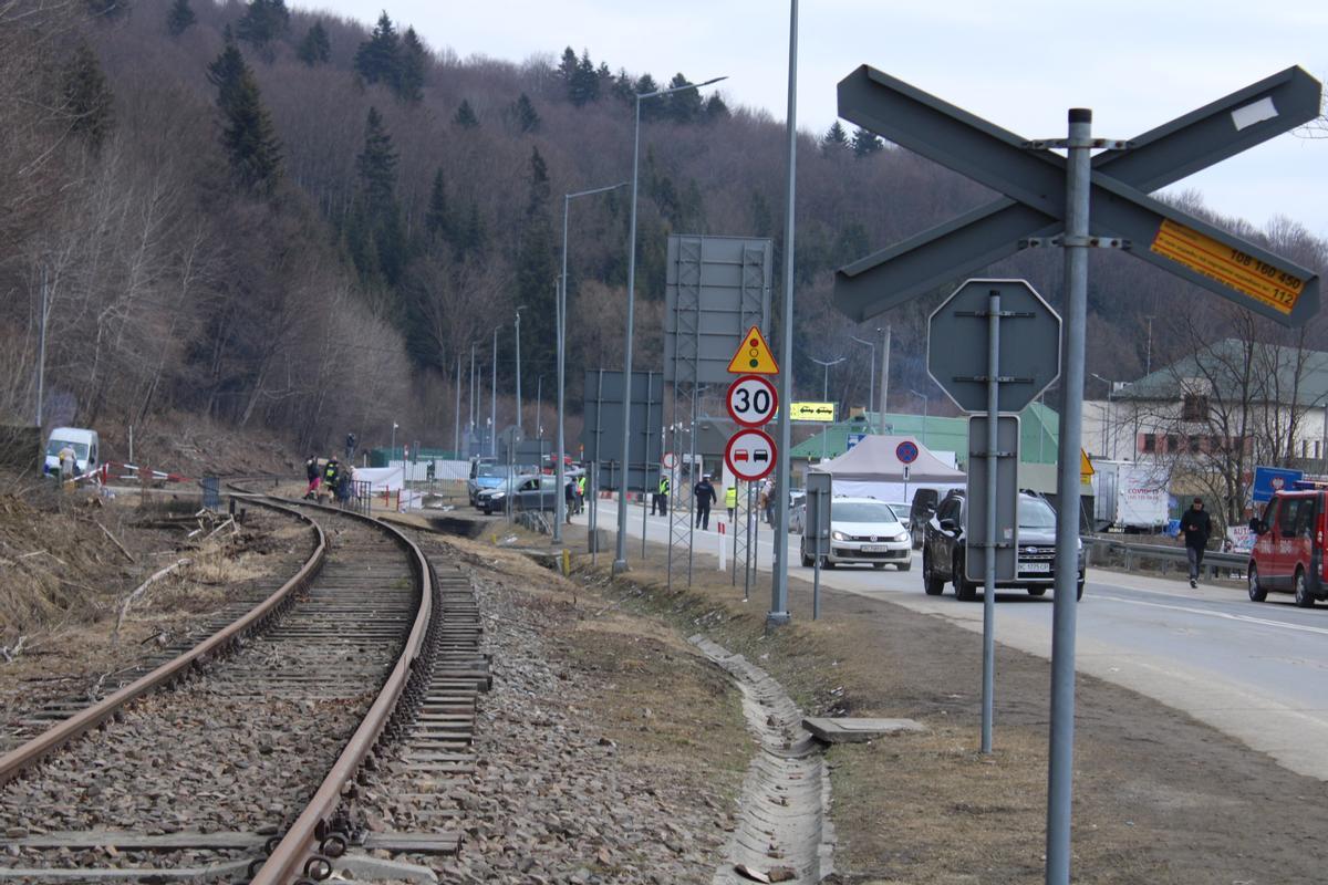Zona fronteriza de Ucrania y Polonia