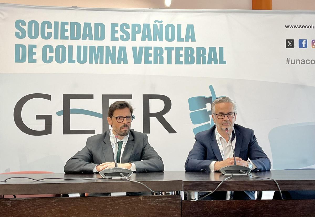 El doctor Antonio Fernández de Rota y el doctor Luis Álvarez Galovich presentan el 38º Congreso de la Sociedad Española de Columna Vertebral