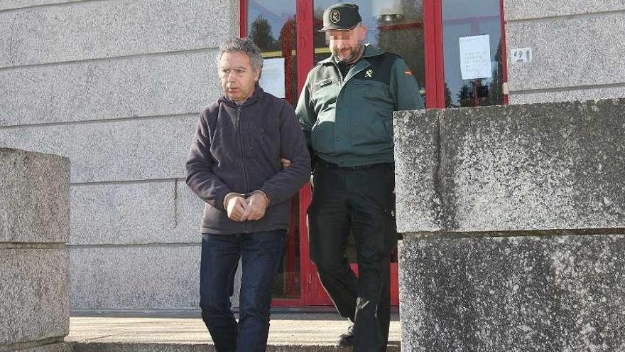 El presunto homicida, José Alén, compareció en el juzgado de O Carballiño en abril. // Iñaki Osorio