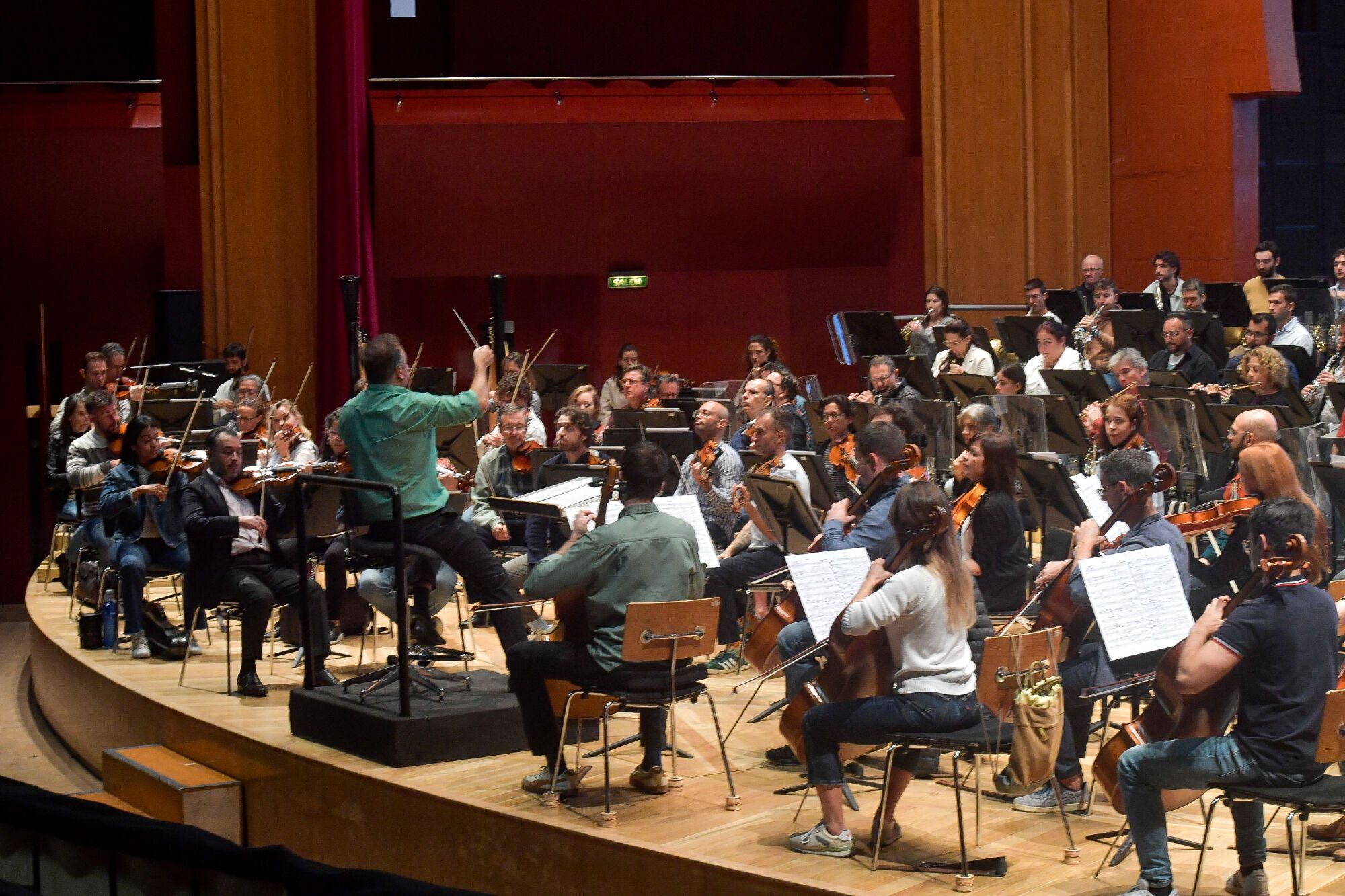 Ensayo y presentación del concierto de la Orquesta Filarmónica de Gran Canaria en el 41º FIMC