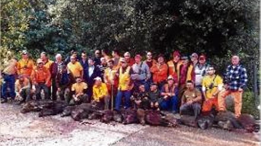 El grup de la batuda al paratge del mas Semí.