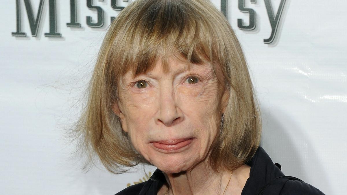 In this file photo taken on October 25, 2010 author Joan Didion attends the opening night of &quot;Driving Miss Daisy&quot; on Broadway at John Golden Theatre in New York City. - Author Joan Didion, a US literary icon credited with ushering in &quot;new journalism&quot; with her essays on Los Angeles life in the tumultuous 1960s, died at 87, on December 23, 2021, The New York Times reported. Didion died at her home in Manhattan of Parkinson's disease, the newspaper said. (Photo by Jason Kempin / GETTY IMAGES NORTH AMERICA / AFP)