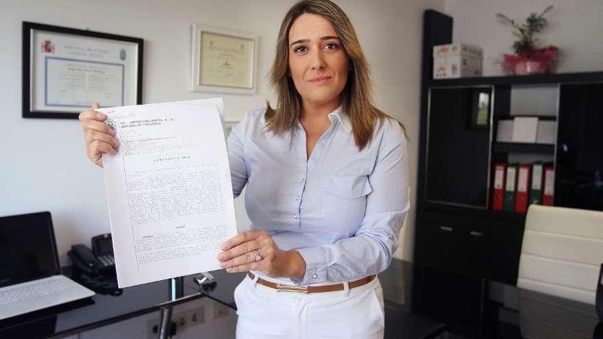 La letrada que planteó la demana judicial, María Álvarez, de Estrado Abogados. // Iñaki Osorio