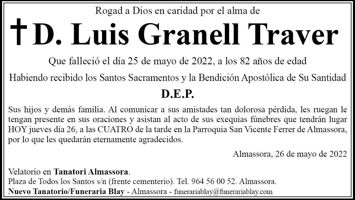 D. Luis Granell Traver