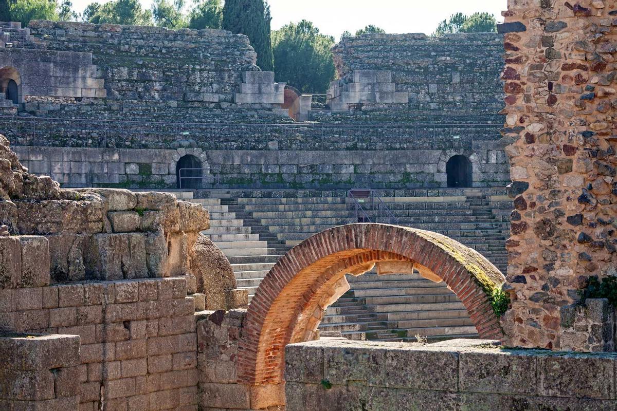 detalle Teatro Romano Merida