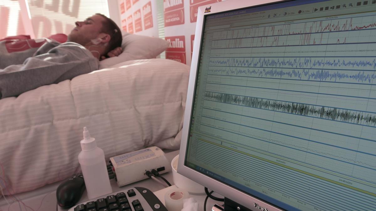 Un paciente en un hospital. Un paciente en un hospital.