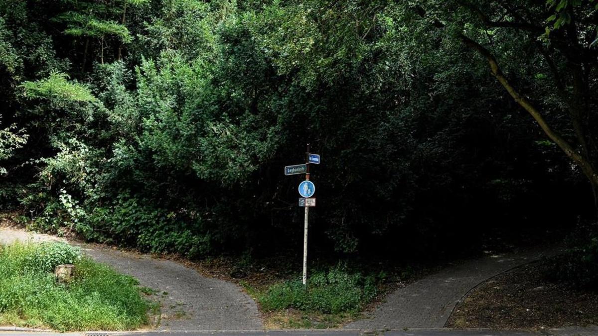 El lugar donde fue hallada la joven violada en Muelheim.