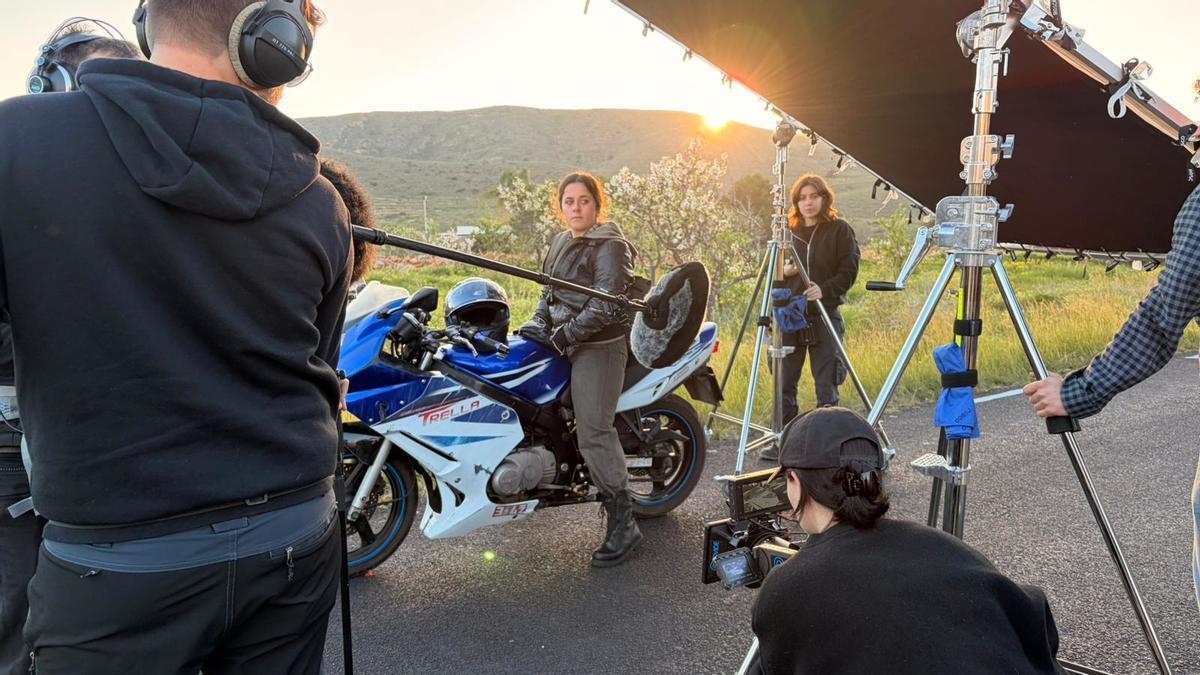 Imagen del rodaje del cortometraje 'Trella'.