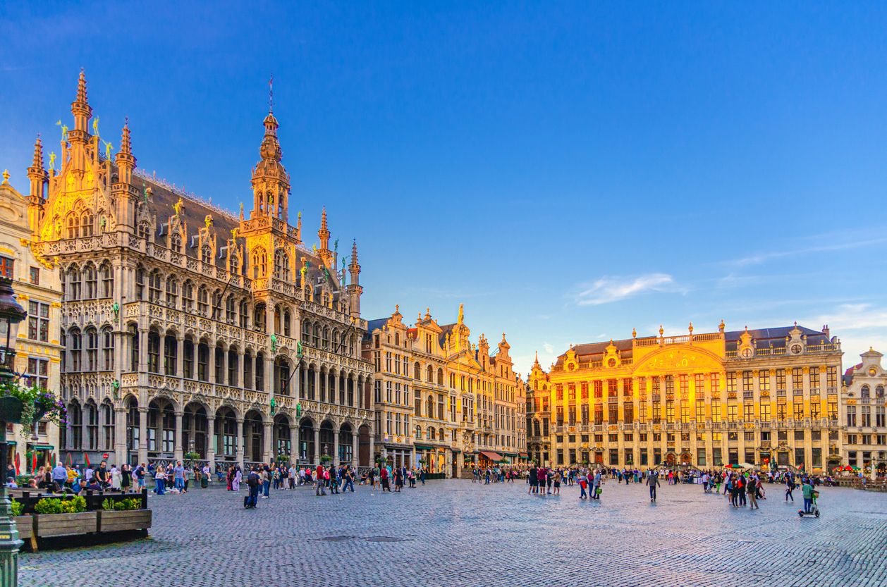 La Grand Place al atardecer
