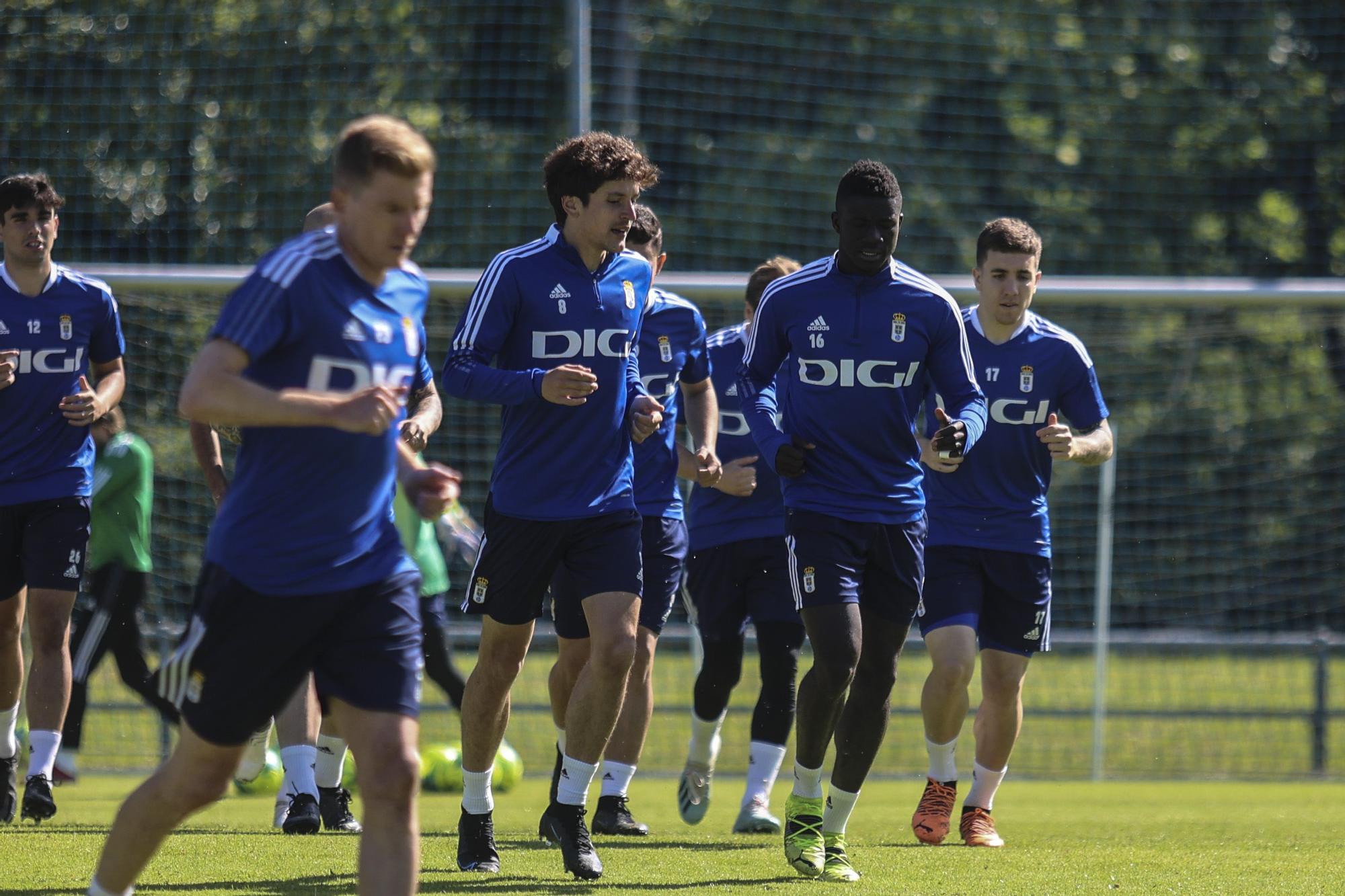 Las imágenes del entrenamiento del Oviedo