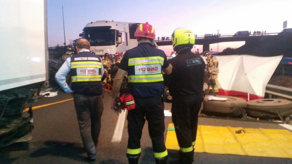 Grave accidente en Sangonera la Seca