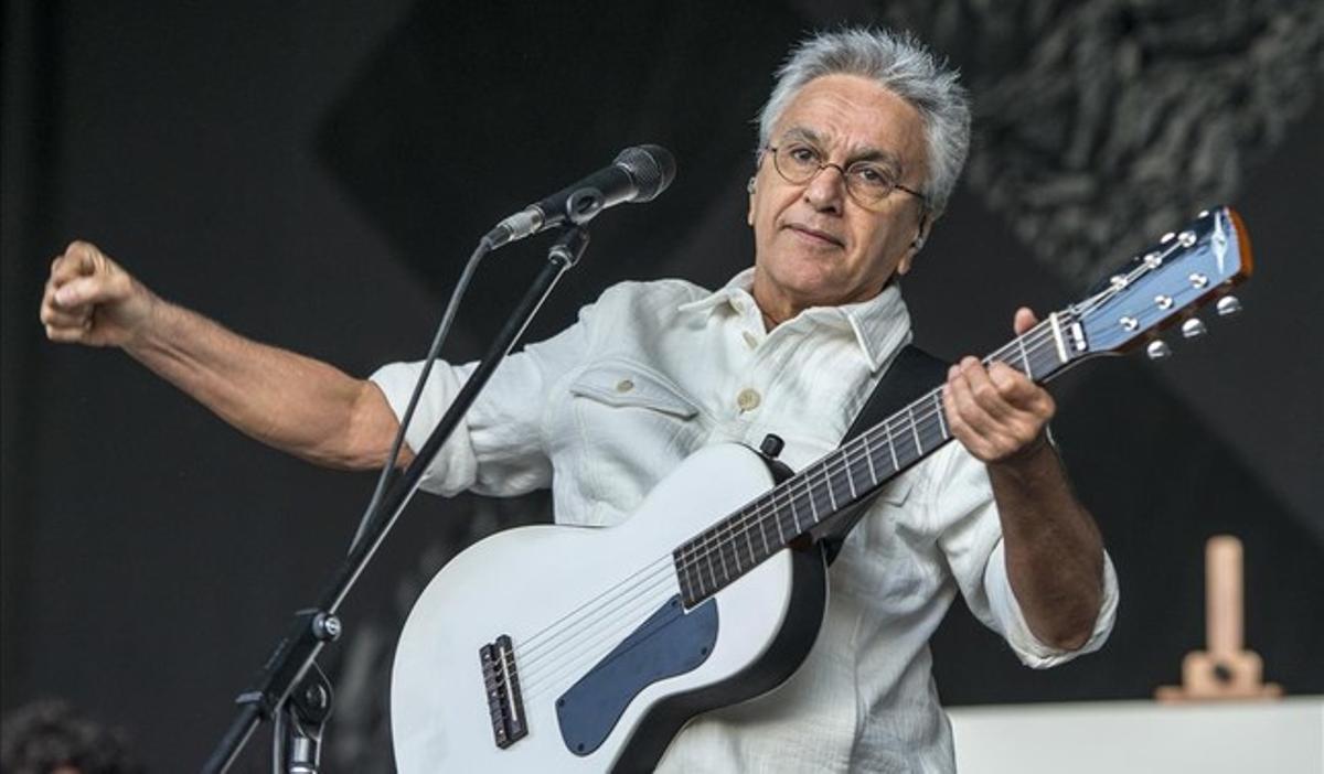 Caetano Veloso, durant el seu concert al Primavera Sound.