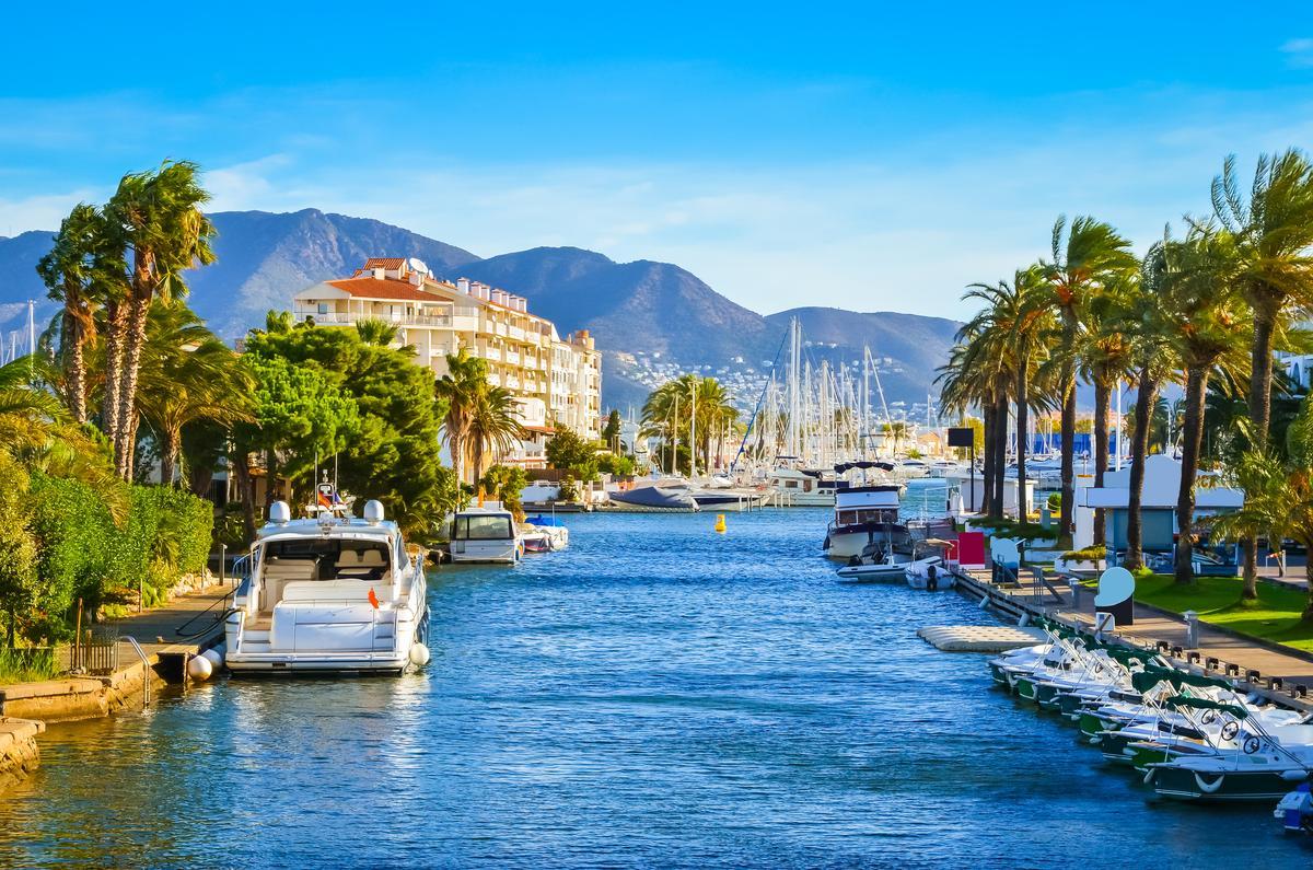 La urbanización de Ampuriabrava en la Costa Brava