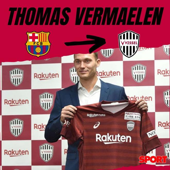 Lastrado por las lesiones, Thomas Vermaelen se marcó al Vissel Kobe japonés donde coincidió con exazulgranas