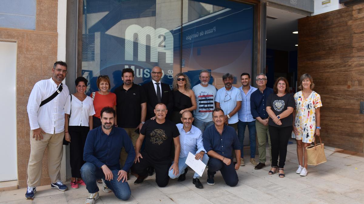 El grupo de participantes, en el Museo de Aguas de Alicante.