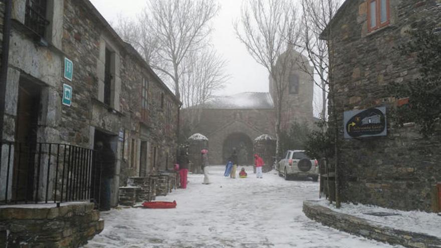 Nieve en O Cebreiro. // FdV