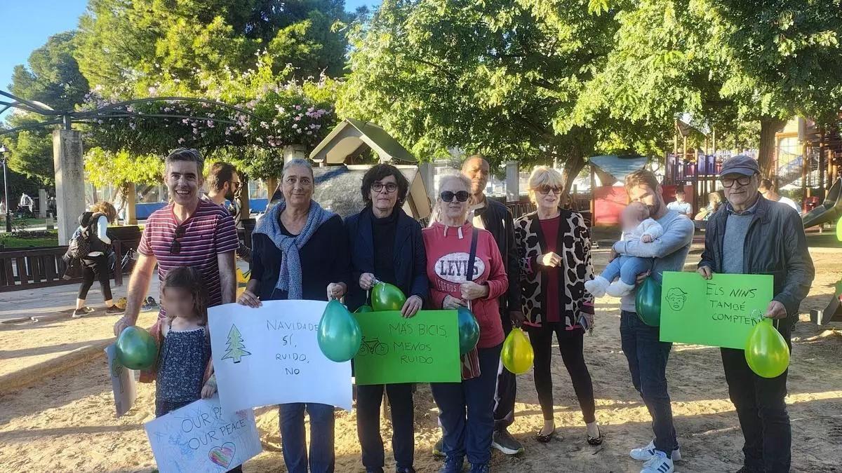 Protest im Parc de Sa Feixina.