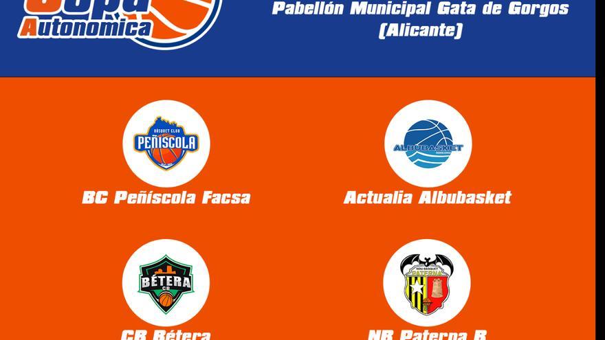 La Copa Sénior Autonómica de Baloncesto pondrá el colofón en Gata de Gorgos