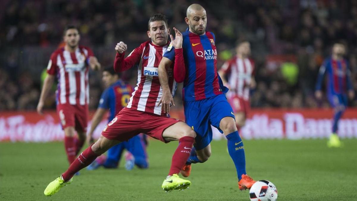 Mascherano se lesionó en el Barça - Atlético de Copa