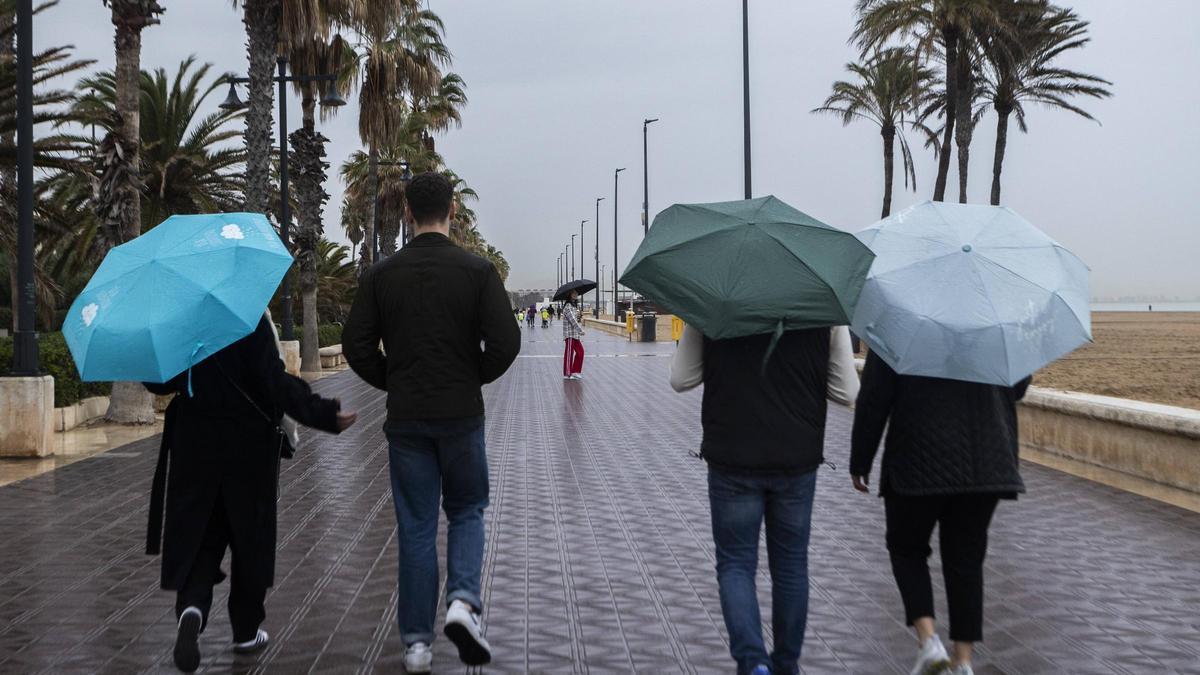 Asoman los paraguas en València