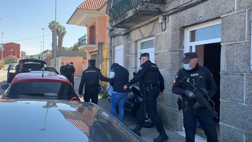 Operación antidroga en Vigo, Pontevedra y Poio