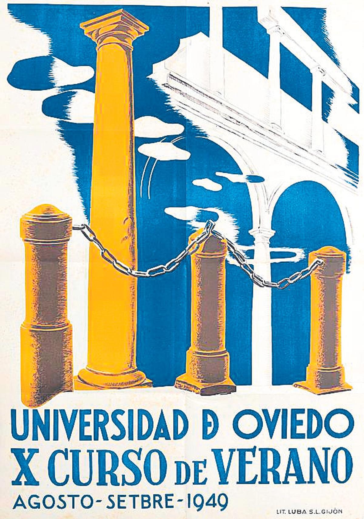 Cartel de la Universidad de Oviedo