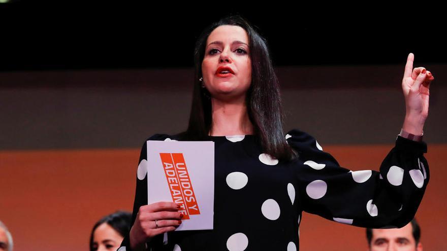 La portavoz parlamentaria de Ciudadanos, Inés Arrimadas